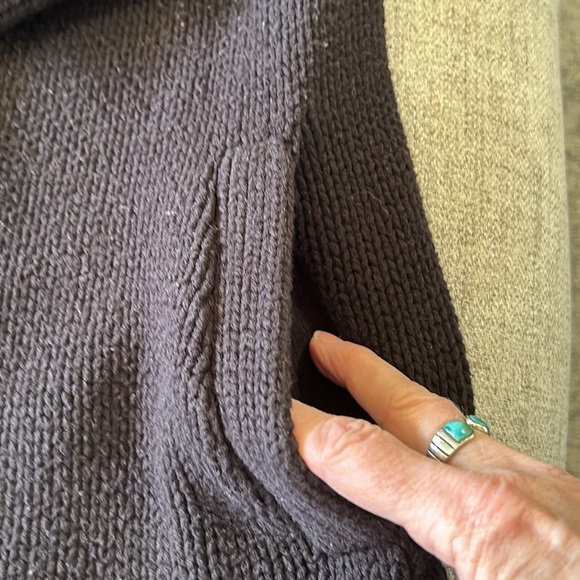 GUESS CARDIGAN EMBROIDERED COAT BLACK XS - Picture 7 of 12